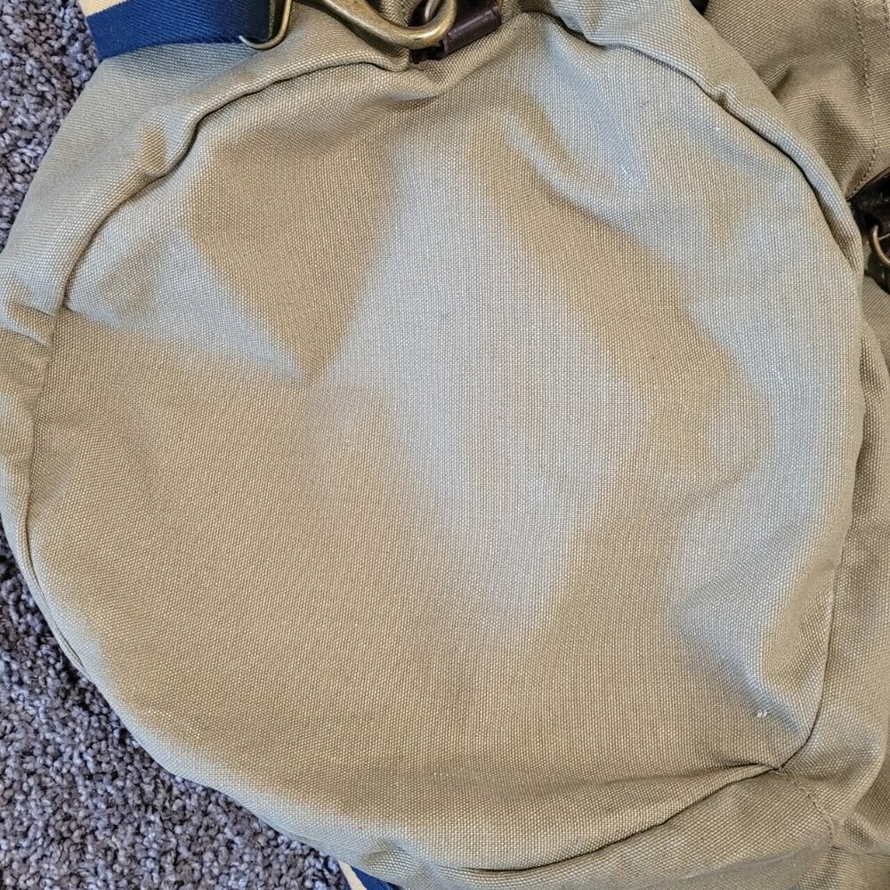 Rugby Ralph Lauren Preppy Large Canvas Duffle Weekender Bag. - Picture 7 of 12